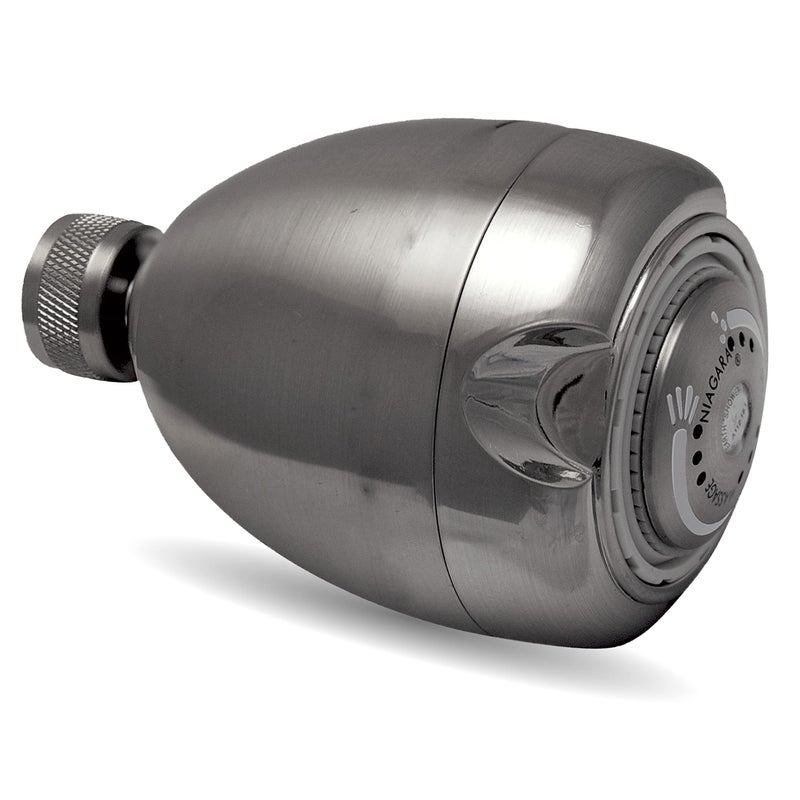 Niagara Conservation High Efficiency 1.5 GPM Earth Spa 3-Spray Showerhead in Brushed Nickel, N2915BN - Image 1